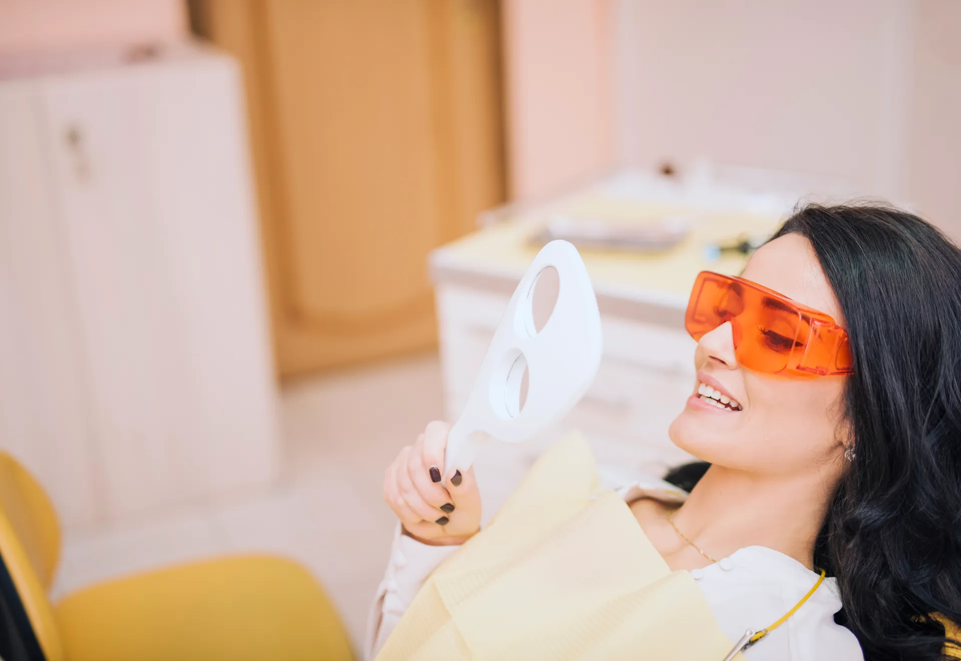 Professional tooth whitening results