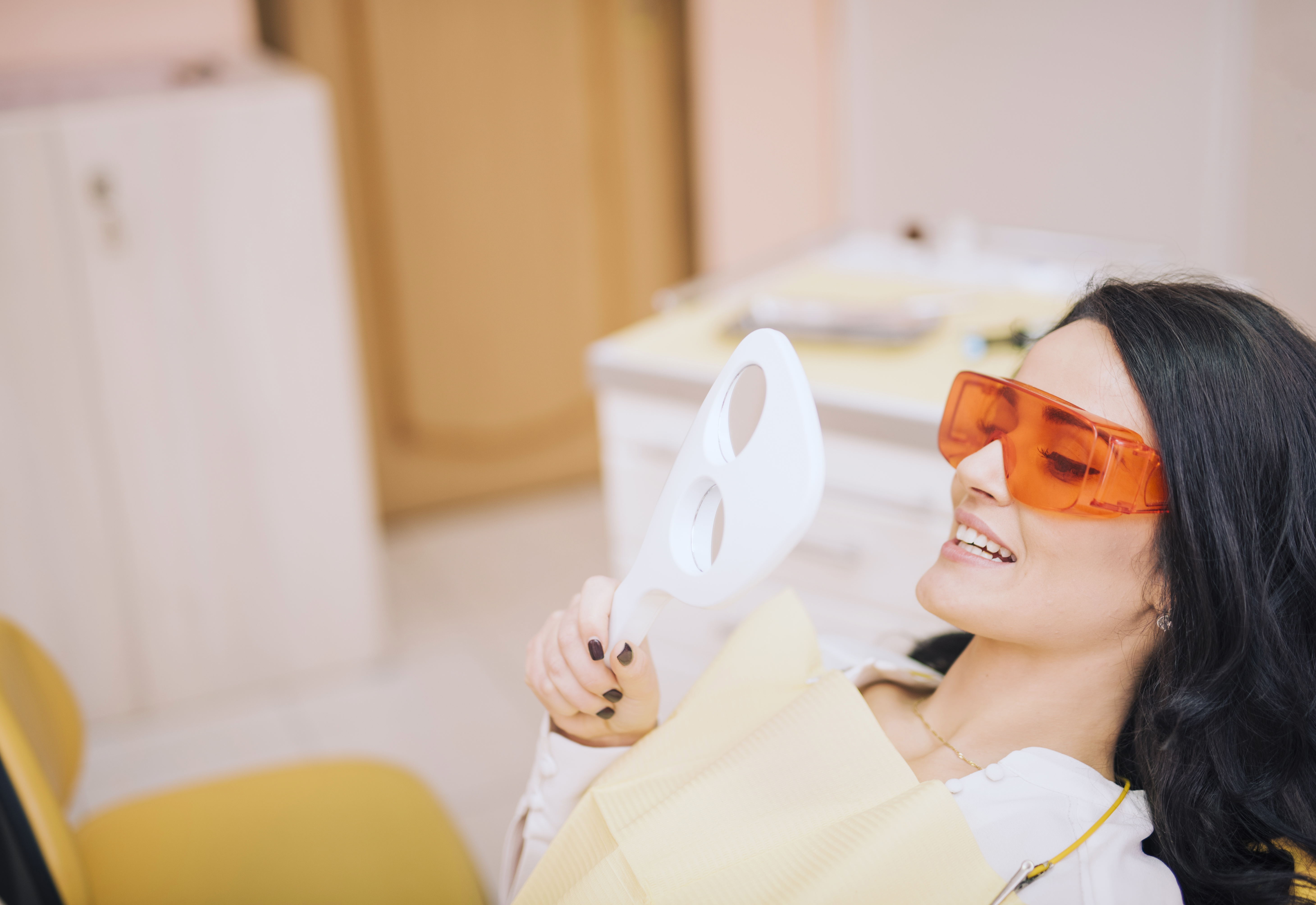 Professional tooth whitening results